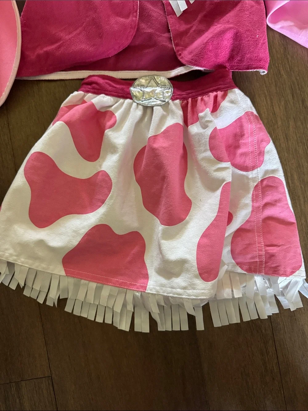 Pink Cowgirl Costume Set for Kids - Pink & White